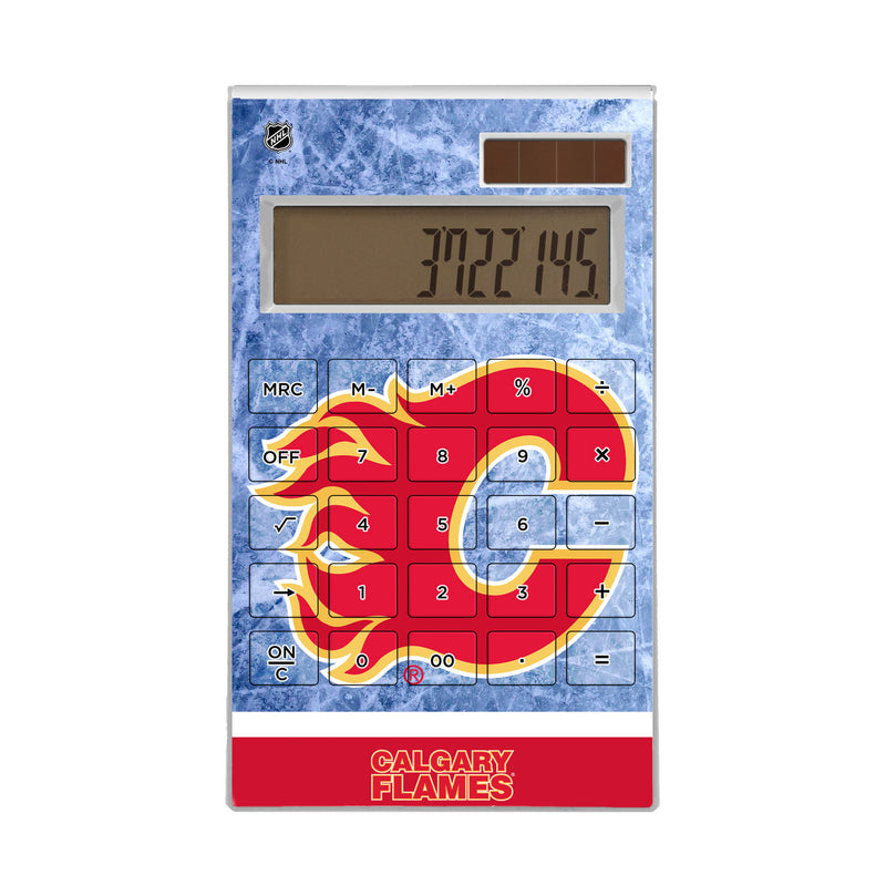 Calgary Flames Ice Wordmark Desktop Calculator