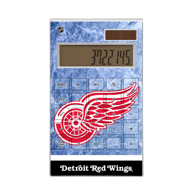 Detroit Red Wings Ice Wordmark Desktop Calculator