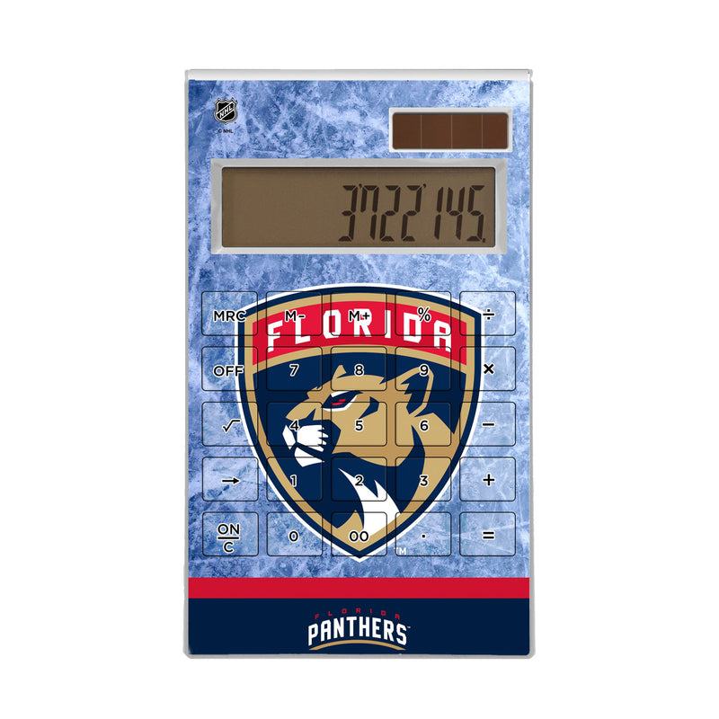 Florida Panthers Ice Wordmark Desktop Calculator