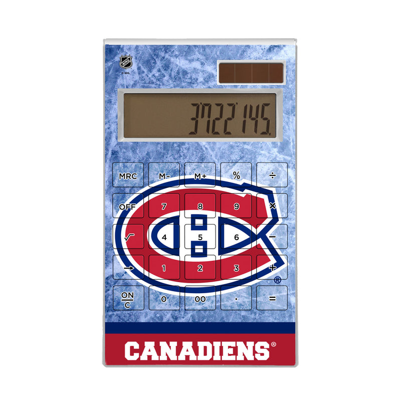 Montreal Canadiens Ice Wordmark Desktop Calculator