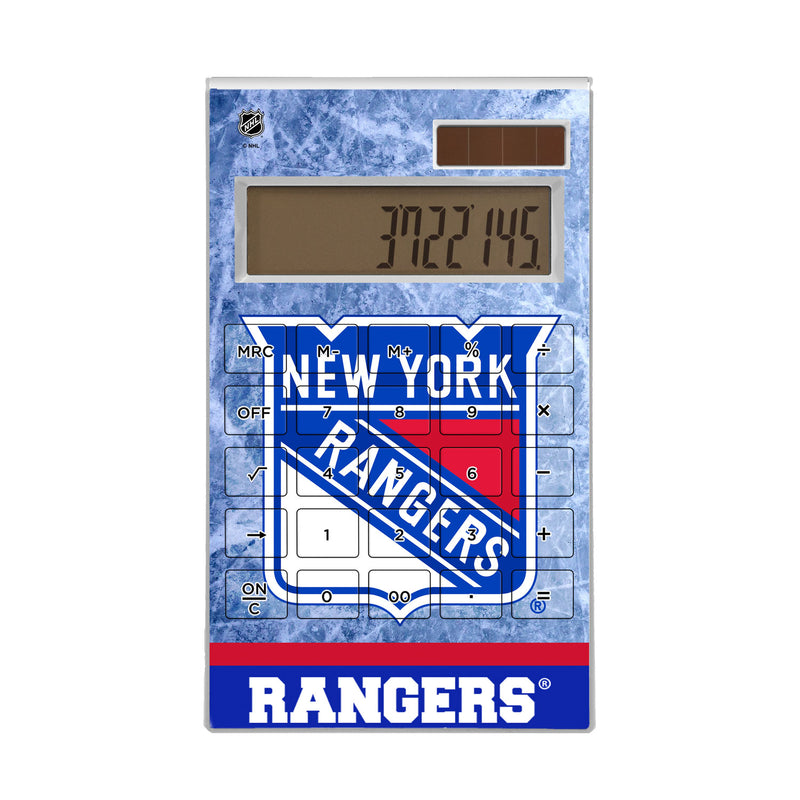 New York Rangers Ice Wordmark Desktop Calculator