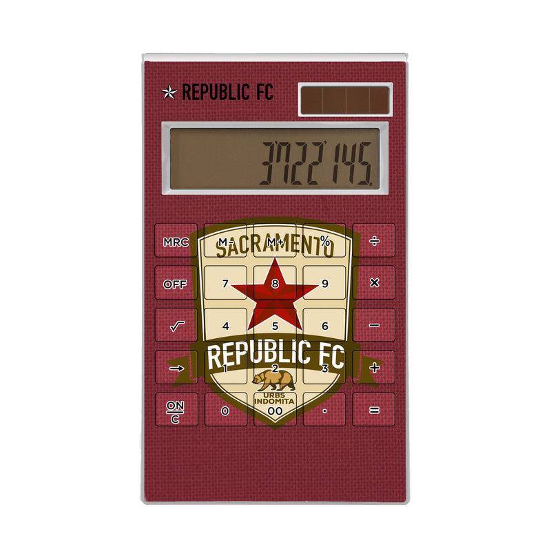 Sacramento Republic FC  Solid Desktop Calculator
