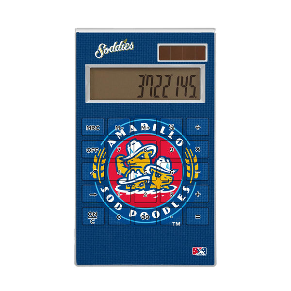 Amarillo Sod Poodles Solid Desktop Calculator