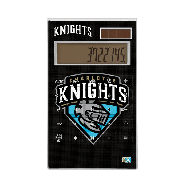 Charlotte Knights Solid Desktop Calculator