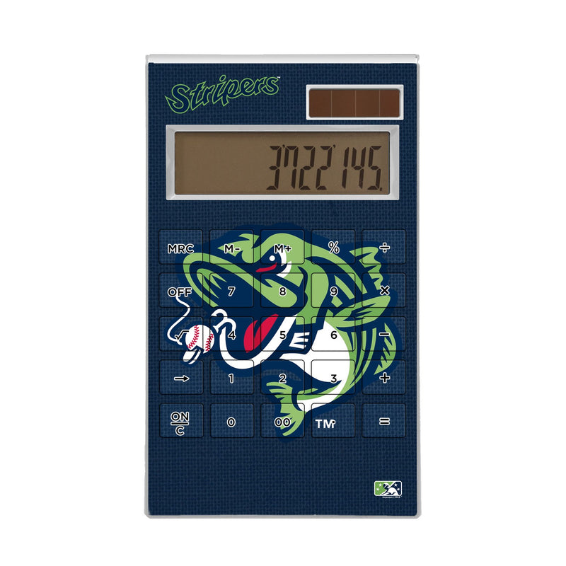 Gwinnett Stripers Solid Desktop Calculator