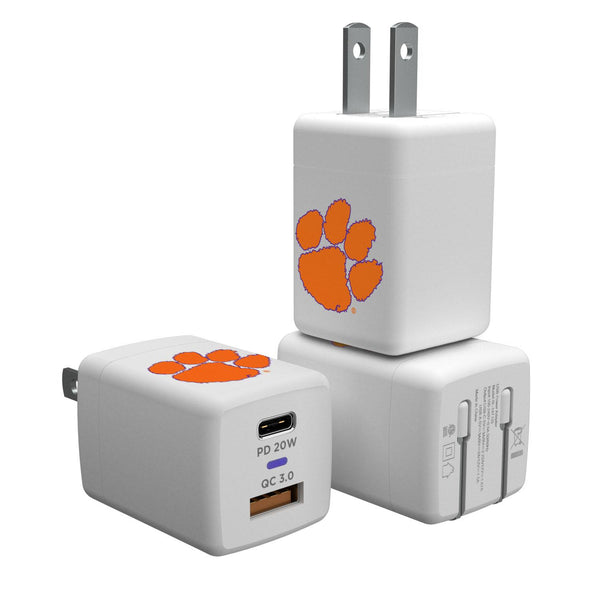 Clemson Tigers Insignia USB A/C Charger