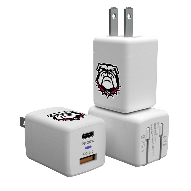 Georgia Bulldogs Insignia USB A/C Charger