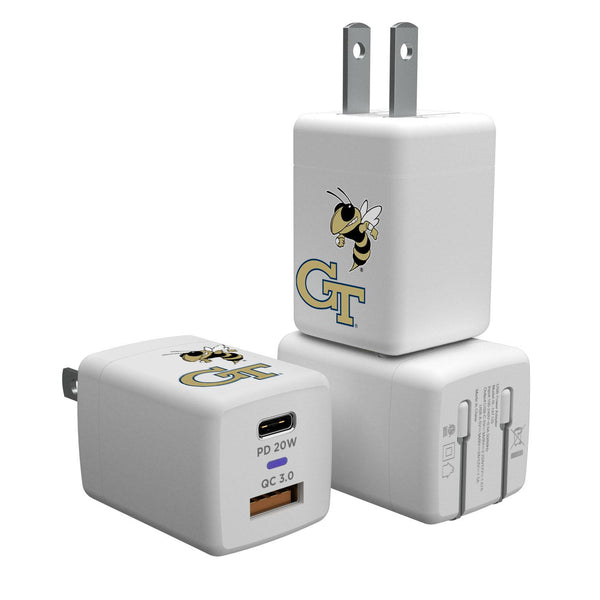 Georgia Tech Yellow Jackets Insignia USB A/C Charger
