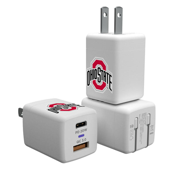 Ohio State Buckeyes Insignia USB A/C Charger
