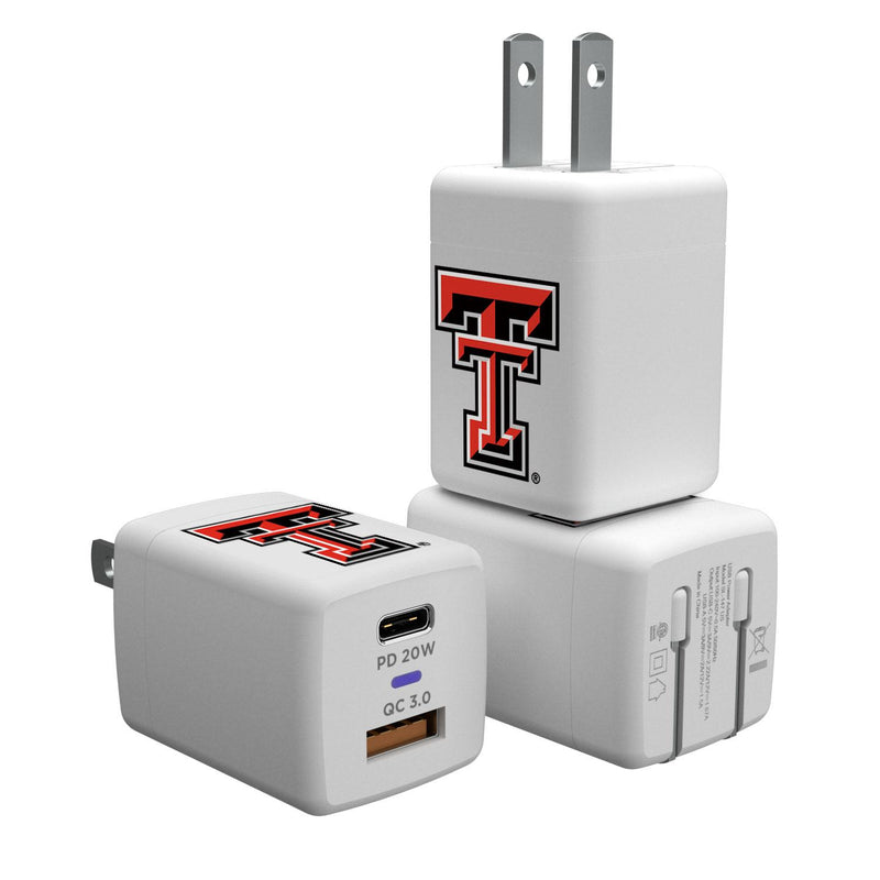 Texas Tech Red Raiders Insignia USB A/C Charger