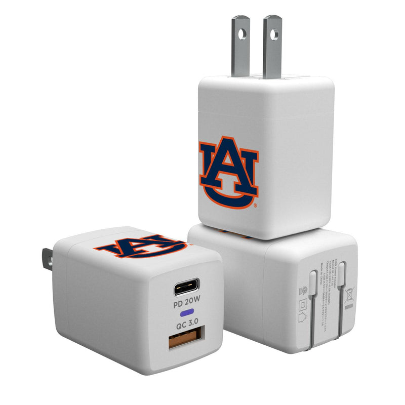 Auburn Tigers Insignia USB A/C Charger