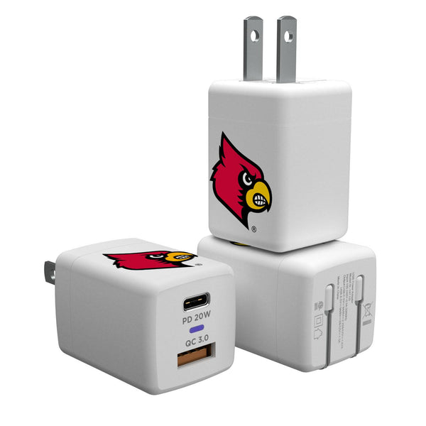 Louisville Cardinals Insignia USB A/C Charger