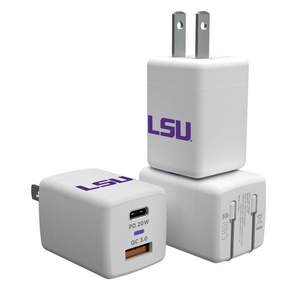 Louisiana State University Tigers Insignia USB A/C Charger