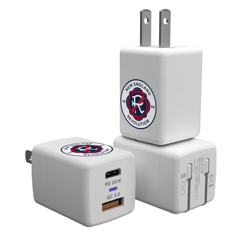 New England Revolution  Insignia USB A/C Charger