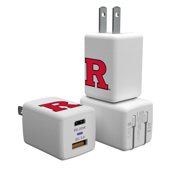 Rutgers Scarlet Knights Insignia USB A/C Charger