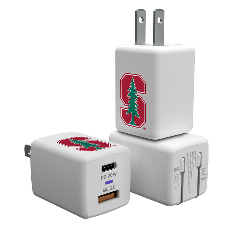Stanford Cardinal Insignia USB A/C Charger