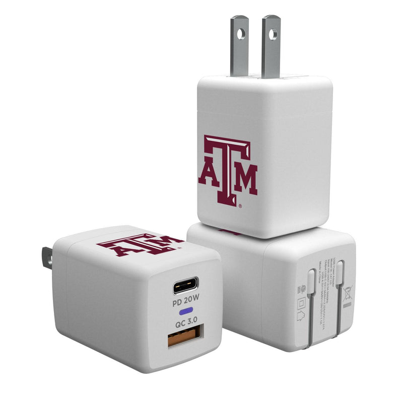 Texas A&M Aggies Insignia USB A/C Charger
