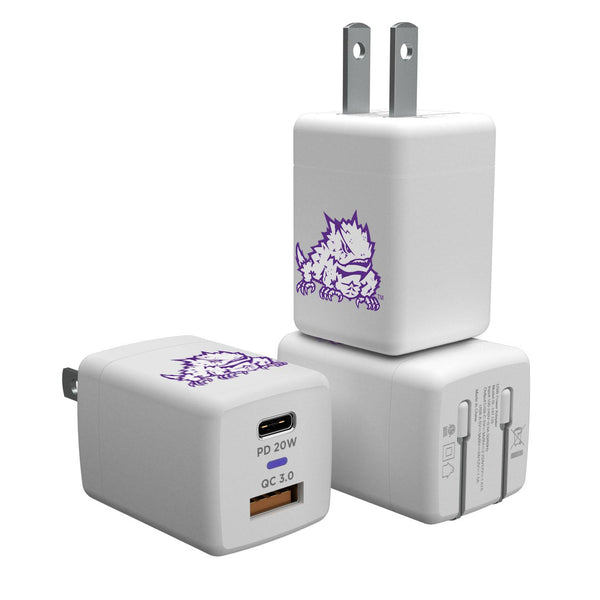 Texas Christian Horned Frogs Insignia USB A/C Charger