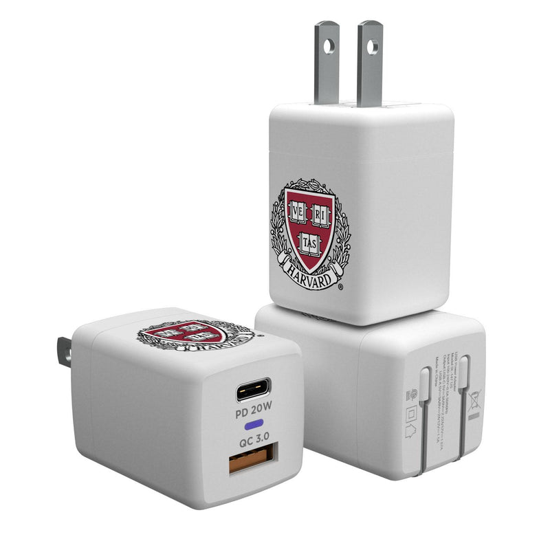 Harvard Crimson Insignia USB A/C Charger