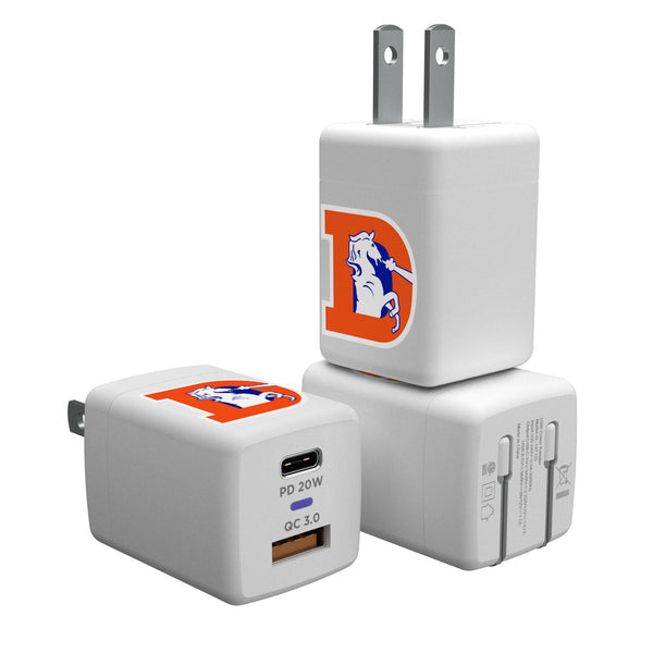 Denver Broncos 1993-1996 Historic Collection Insignia USB A/C Charger