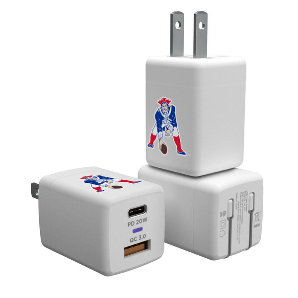 New England Patriots Insignia USB A/C Charger