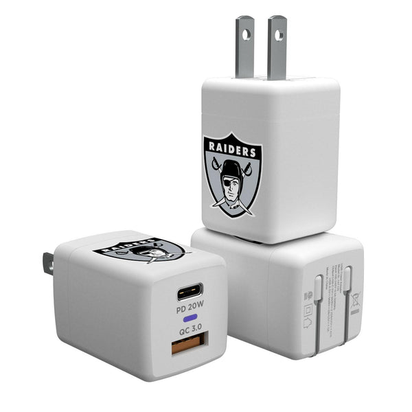 Oakland Raiders 1963 Historic Collection Insignia USB A/C Charger
