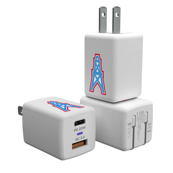 Houston Oilers Insignia USB A/C Charger