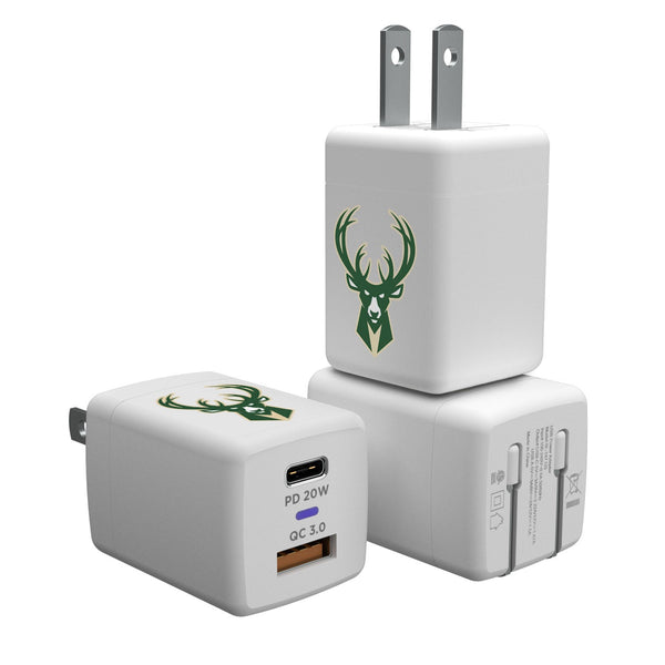 Milwaukee Bucks Insignia USB A/C Charger