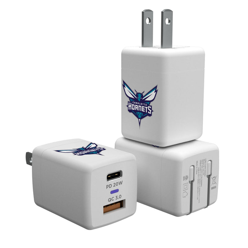 Charlotte Hornets Insignia USB A/C Charger