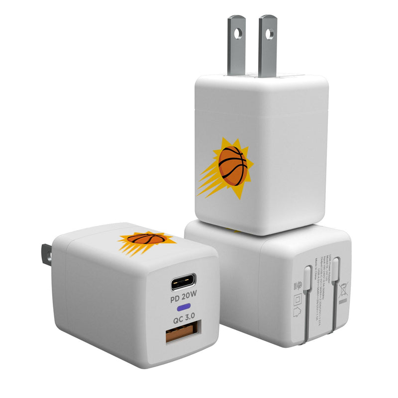 Phoenix Suns Insignia USB A/C Charger