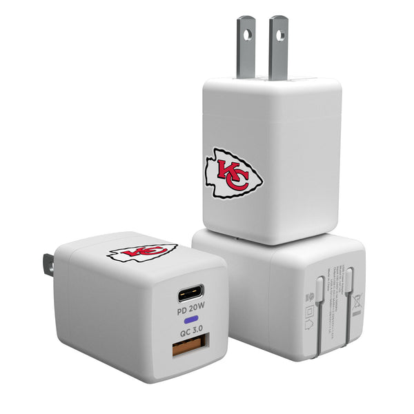 Kansas City Chiefs Insignia USB A and C Charger