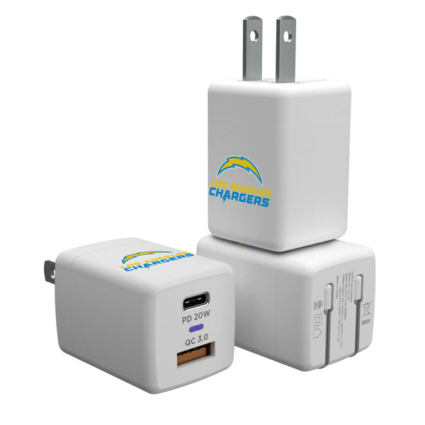 Los Angeles Chargers Insignia USB A and C Charger