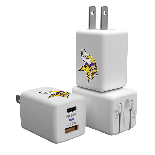 Minnesota Vikings Insignia USB A and C Charger