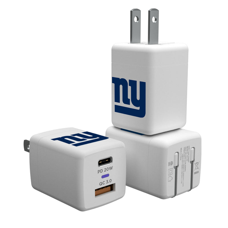 New York Giants Insignia USB A and C Charger