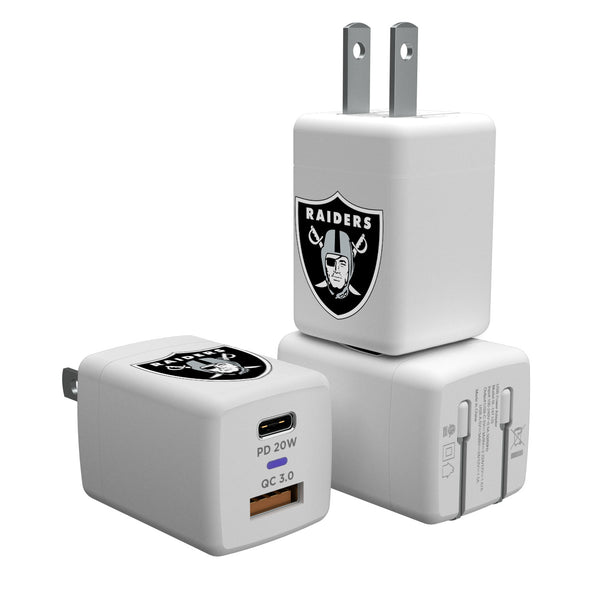 Las Vegas Raiders Insignia USB A and C Charger