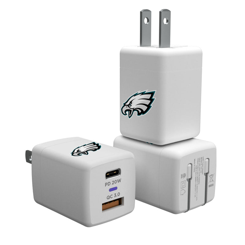 Philadelphia Eagles Insignia USB A and C Charger