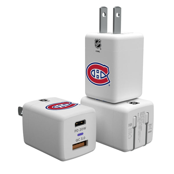 Montreal Canadiens Insignia USB A and C Charger