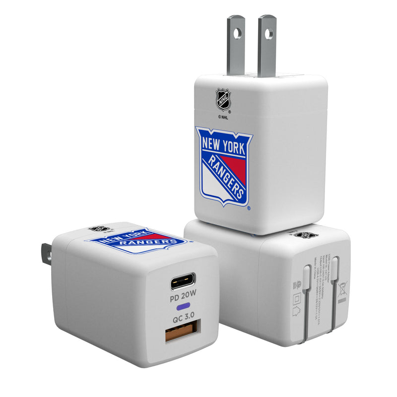 New York Rangers Insignia USB-C Charger