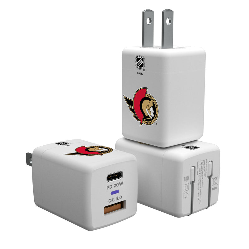 Ottawa Senators Insignia USB A and C Charger