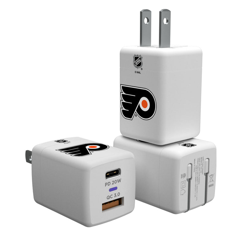 Philadelphia Flyers Insignia USB A and C Charger