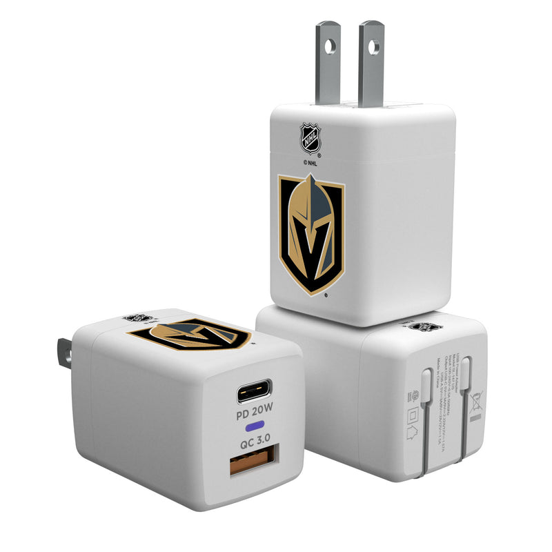 Vegas Golden Knights Insignia USB A/C Charger