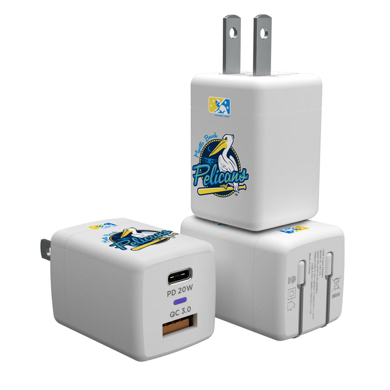 Myrtle Beach Pelicans Insignia USB-C Charger