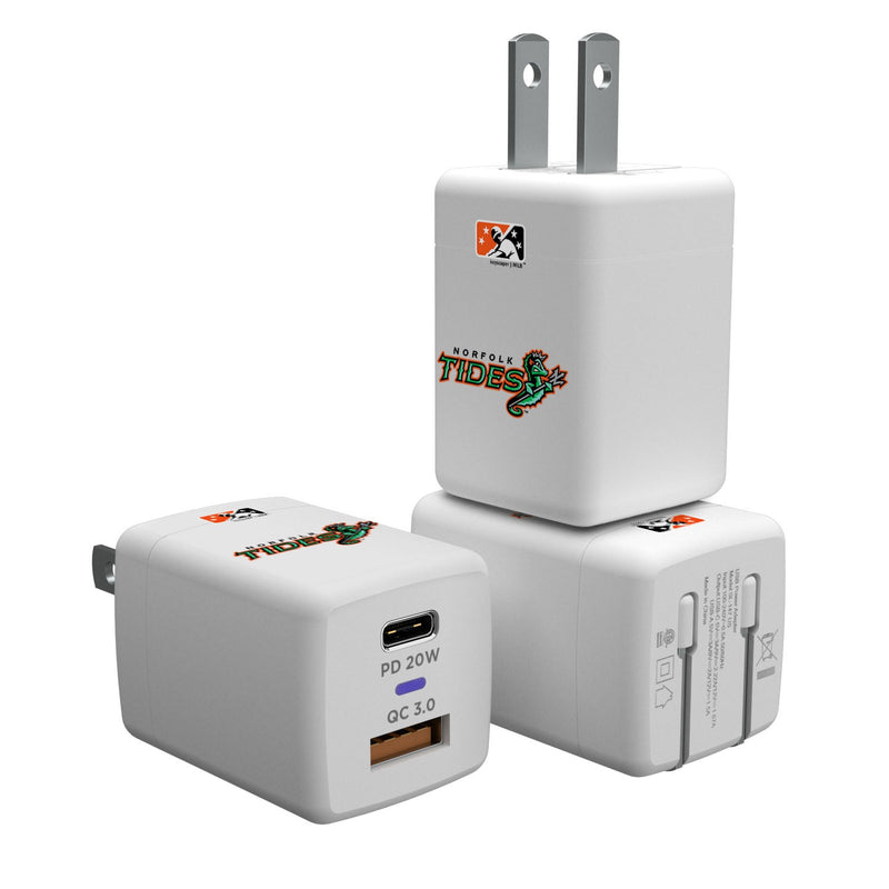 Norfolk Tides Insignia USB A/C Charger