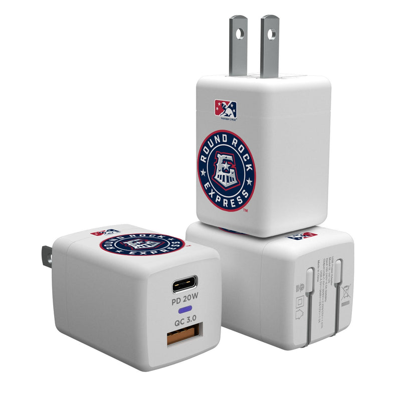 Round Rock Express Insignia USB A/C Charger