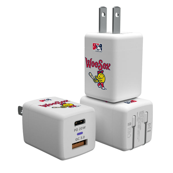 Worcester Red Sox Insignia USB A/C Charger