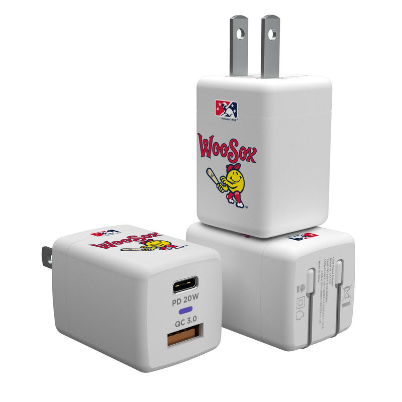 Worcester Red Sox Insignia USB A/C Charger