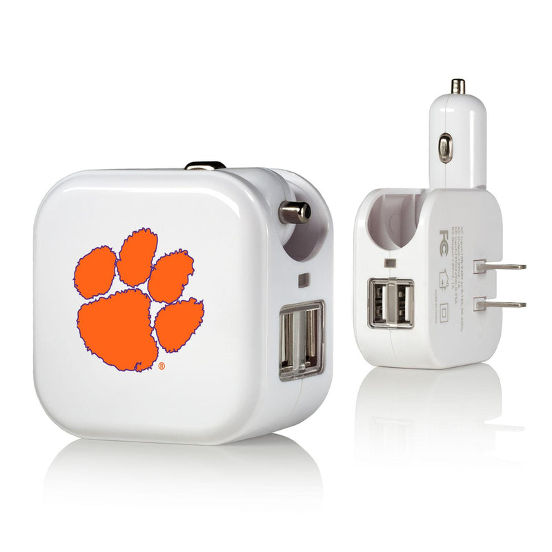 Clemson Tigers Insignia 2 in 1 USB Charger