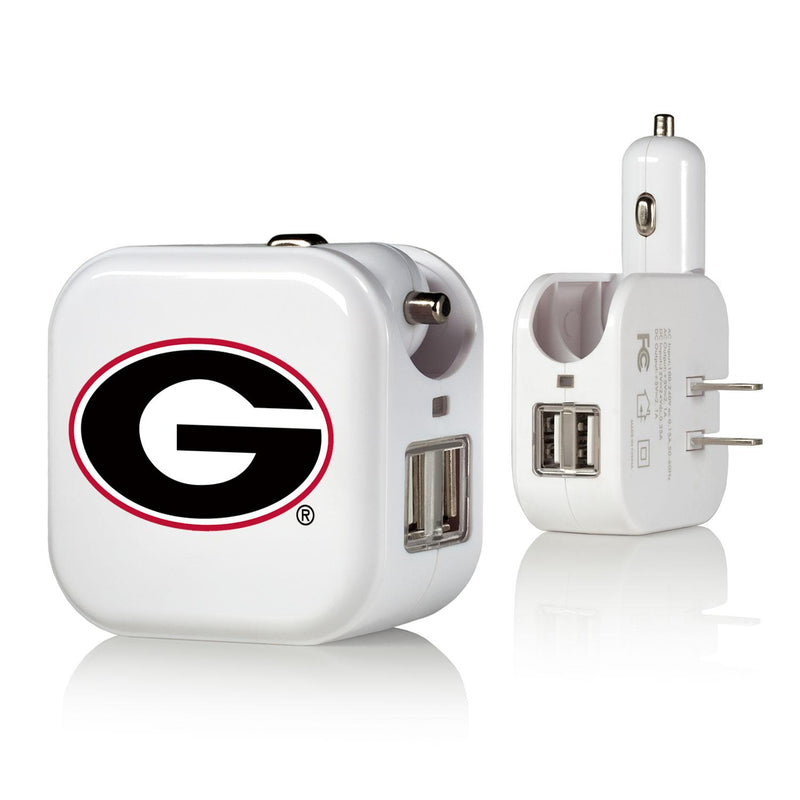 Georgia Bulldogs Insignia 2 in 1 USB Charger