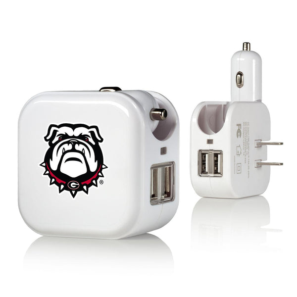 Georgia Bulldogs Insignia 2 in 1 USB Charger