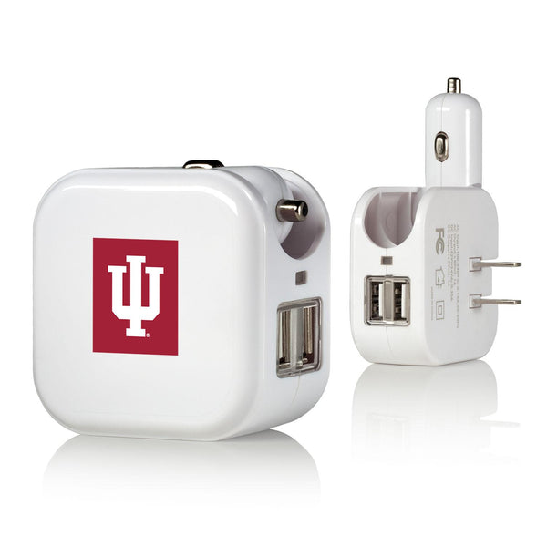 Indiana Hoosiers Insignia 2 in 1 USB Charger